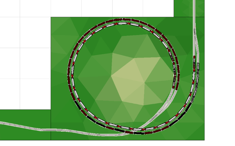 A plan drawing of the loop modules